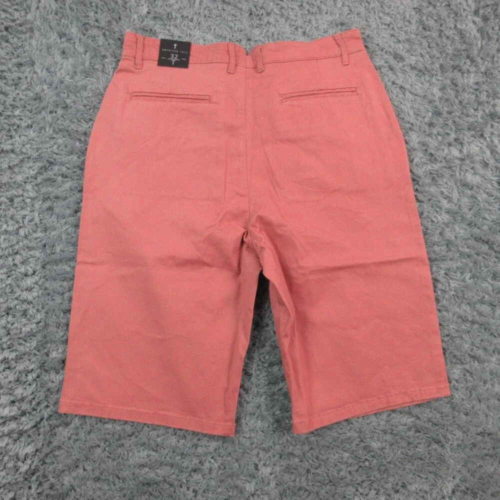 American Tall Shorts Mens 32T Pink Chino Flat Front Casual Big & Tall 31x12* NWT